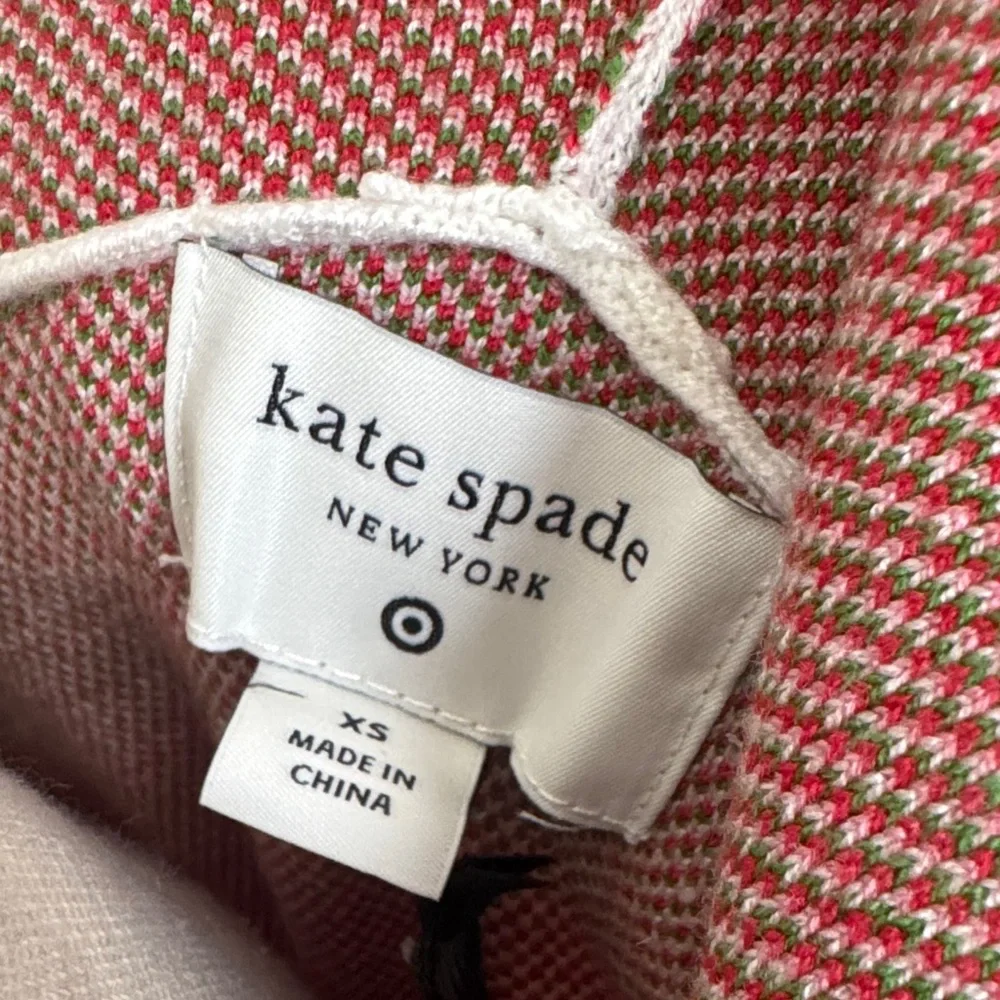 NWT SET kate spade x Target strawberry sweater knit hoodie & shorts extra small